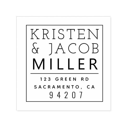 Stijlminimalistisch | Stempel retouradres (Design)