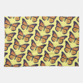 -Stijlmonboogvlinder Gele keuken Theedoek (Horizontaal)