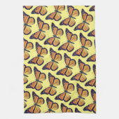 -Stijlmonboogvlinder Gele keuken Theedoek (Verticaal)