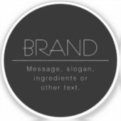 Stijlnaam of andere tekst sticker (Voorkant)