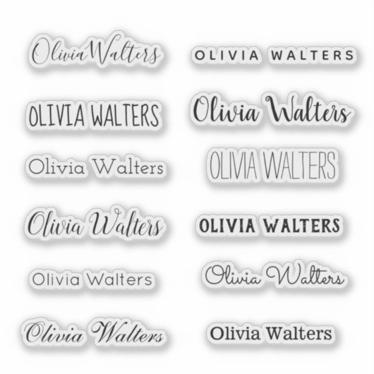 Stijlnaam Sticker (Voorkant)