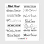 Stijlnaam Sticker<br><div class="desc">Stijlvolle naam Sticker. Meer stickers zijn beschikbaar in mijn zadelwinkel. https://www.zazzle.com/store/bohemianlifestyle</div>