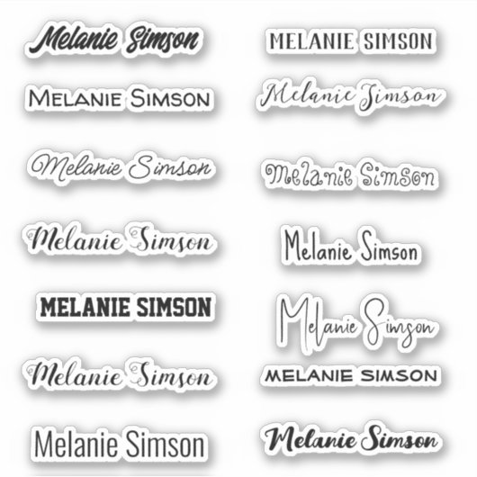 Stijlnaam Sticker (Voorkant)