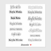 Stijlnaam Sticker (Vel)