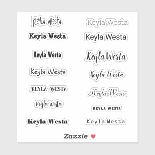 Stijlnaam Sticker (Vel)