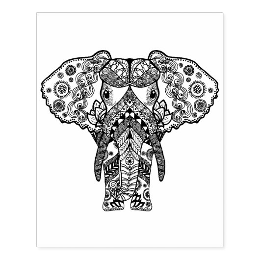 Stijlolifant Rubberstempel (Afrduk)