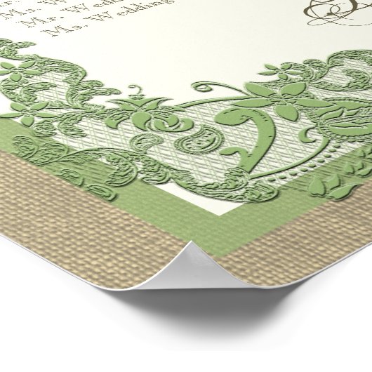  stijlontwerp groen poster (Hoek)