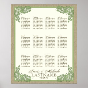  stijlontwerp groen poster