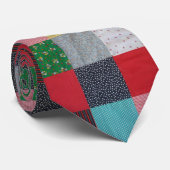 stijlontwerp met kleurrijke patchwork stropdas (Opgerold)