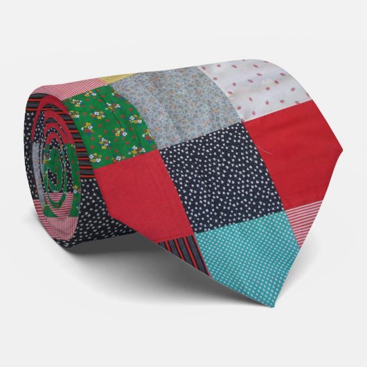 stijlontwerp met kleurrijke patchwork stropdas (Opgerold)