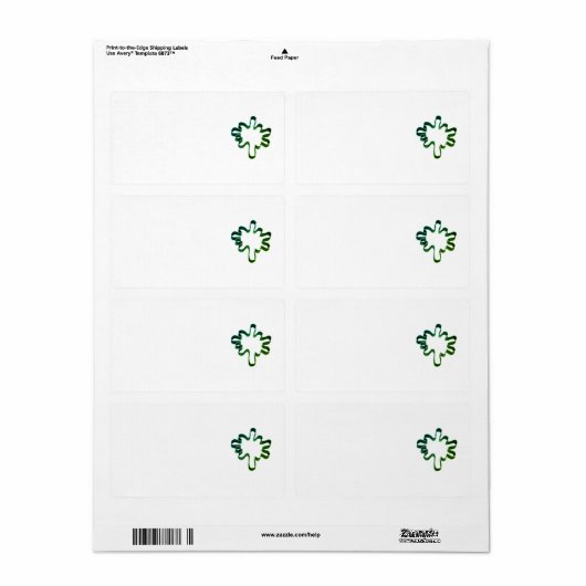 Stijlontwerp verzendadreslabel etiket (Full Sheet)