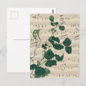  stijlpagina-muziekbladeren briefkaart (Voorkant / Achterkant)