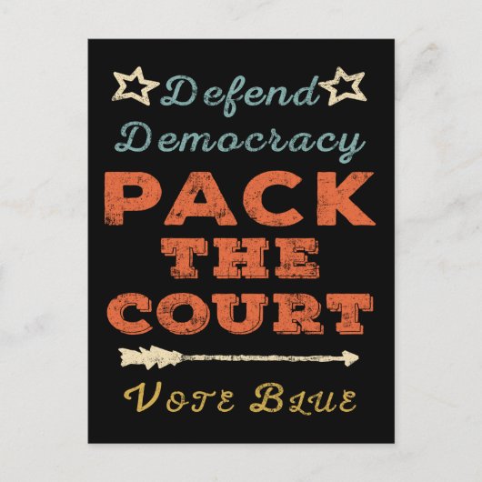  stijlpak het hof, verdediging democratie briefkaart (Voorkant)