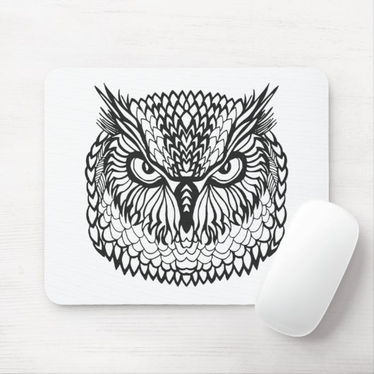 Stijlpalend hoofd muismat (Met muis)