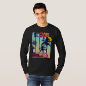stijlpalmstructuur van St. Croix Retro T-shirt (Voorkant volledig)