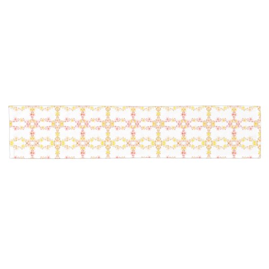  stijlpap roze Floral Table Runner Korte Tafelloper (Horizontaal)