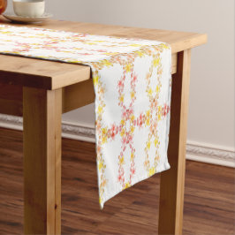 stijlpap roze Floral Table Runner Korte Tafelloper