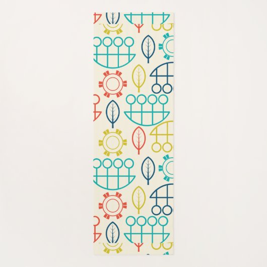 stijlpastel yogamat (Achterkant)