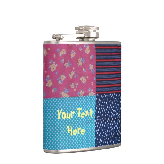  stijlpatchwork-constructieontwerp kleurrijk heupfles (Rechts)