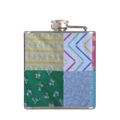 stijlpatchwork-constructieontwerp kleurrijk heupfles (Achterkant)