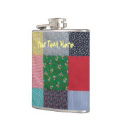 stijlpatchwork-constructieontwerp kleurrijk heupfles (Links)