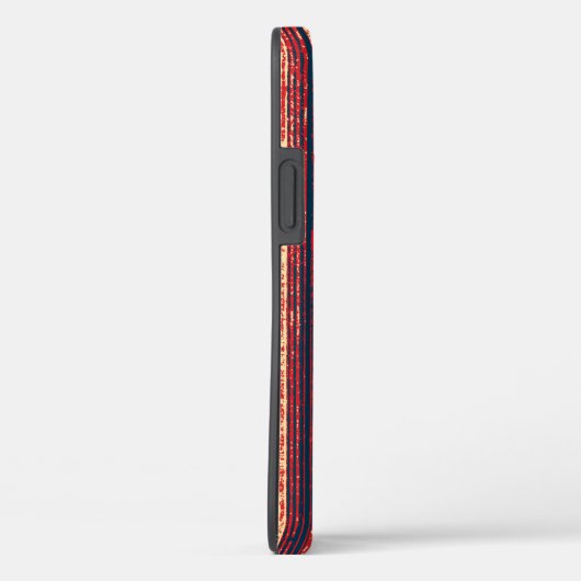 stijlpatriottische stripe telefoontas Case-Mate iPhone case (Achterkant / Rechts)