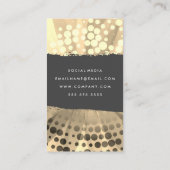 Stijlpatroon geborsteld textiel visitekaartje (Achterkant)