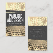 Stijlpatroon geborsteld textiel visitekaartje (Voorkant / Achterkant)