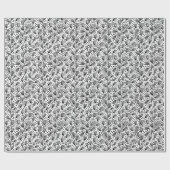 Stijlpatroon van de barstdoek - Zwart op wit Cadeaupapier (Vlak)