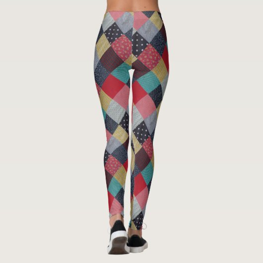  stijlpatroon van kleurrijk lucifer leggings (Achterkant)