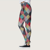 stijlpatroon van kleurrijk lucifer leggings (Links)