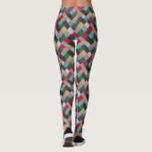  stijlpatroon van kleurrijk lucifer leggings (Achterkant)