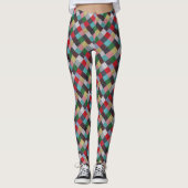  stijlpatroon van kleurrijk lucifer leggings (Voorkant)