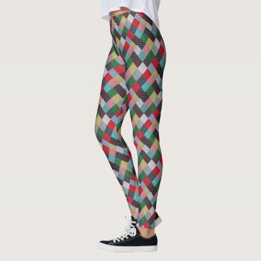  stijlpatroon van kleurrijk lucifer leggings (Links)