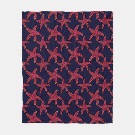 Stijlpatroon voor Starfish Fleece Deken (Voorkant)