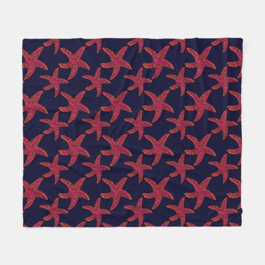 Stijlpatroon voor Starfish Fleece Deken (Voorkant (Horizontaal))