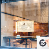  stijlperiodieke lijst met 118 elementen raamsticker (Cafe Raam)