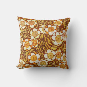 stijlpiloot met Amber Yellow Gold Flower Kussen