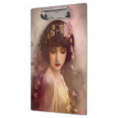 stijlportret van mooie Florale vrouw Klembord (Links)