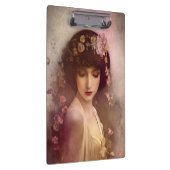 stijlportret van mooie Florale vrouw Klembord (Rechts)