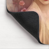  stijlportret van mooie Florale vrouw Muismat (Hoek)