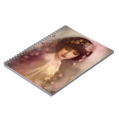  stijlportret van mooie Florale vrouw Notitieboek (Linkerzijde)