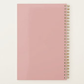 stijlportret van mooie Florale vrouw Planner (Achterkant)