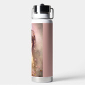 stijlportret van mooie Florale vrouw Waterfles (Achterkant)