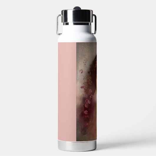  stijlportret van mooie Florale vrouw Waterfles (Voorkant)