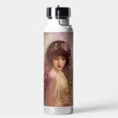 stijlportret van mooie Florale vrouw Waterfles (Links)