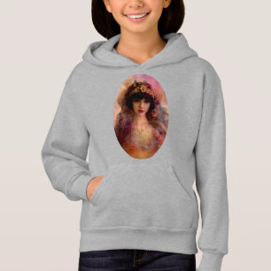 stijlportret van mooie vrouw in roze