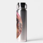 stijlportret van mooie vrouw in roze waterfles (Achterkant)