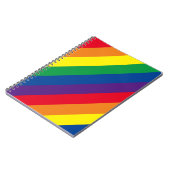 Stijlregenboogstrips van 80 spiraalvormig Notitieb Notitieboek (Linkerzijde)