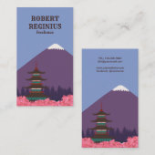 stijlreis voor Japan met de berg Fuji Visitekaartje (Voorkant / Achterkant)